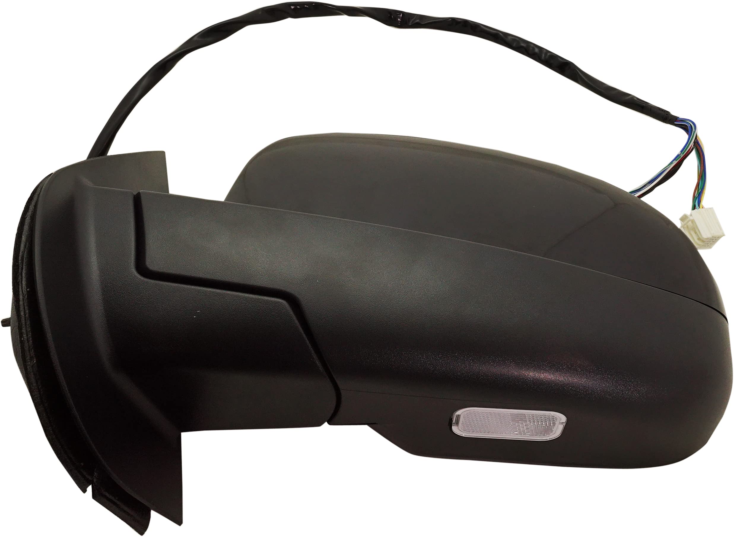 Garage-Pro Power Folding Heated Side Mirror with Memory, Puddle Light & BSD in Glass - Compatible with 2007-2014 Chevy Tahoe, Suburban 1500 & GMC Yukon (Left Side, Non-Tow) | Perfect for Winter Driving & Nighttime Safety