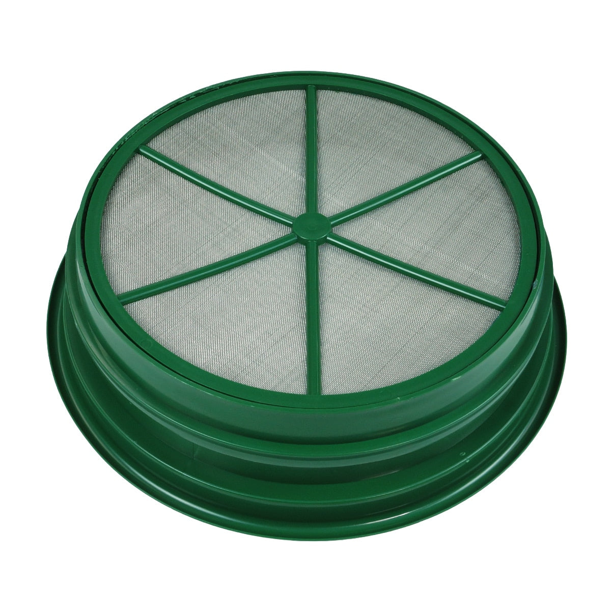 3-Piece Green Plastic Gold Sifting Pan Classifier Set - Stackable Mesh Sizes 1/20 & 1/70 - Perfect for Gold Prospecting, Gem Hunting & Outdoor Adventures