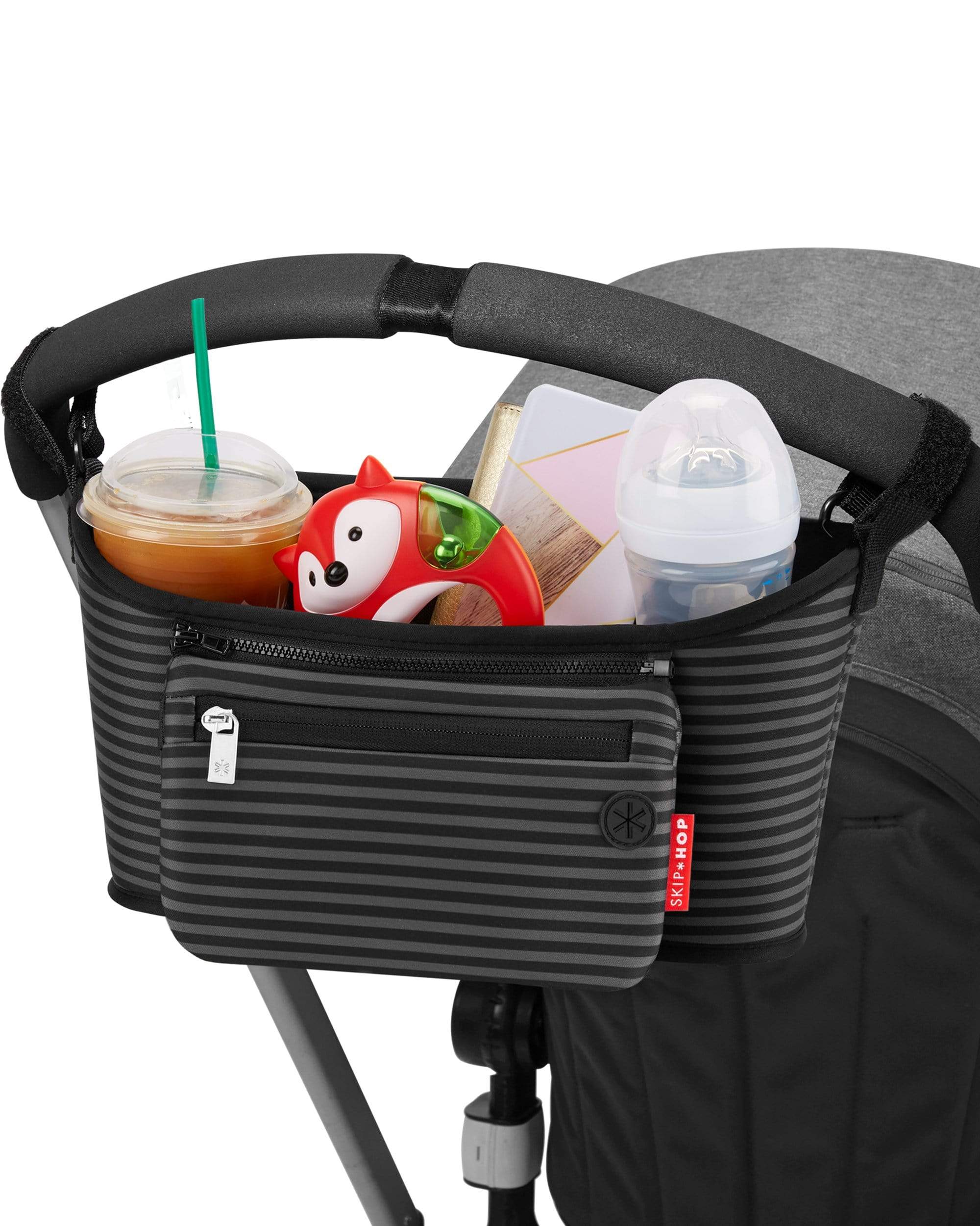 Skip Hop Grab & Go Stroller Organizer - Baby Stroller Accessories for Diapers, Bottles & Essentials - Perfect for Travel, Shopping & Daily Walks