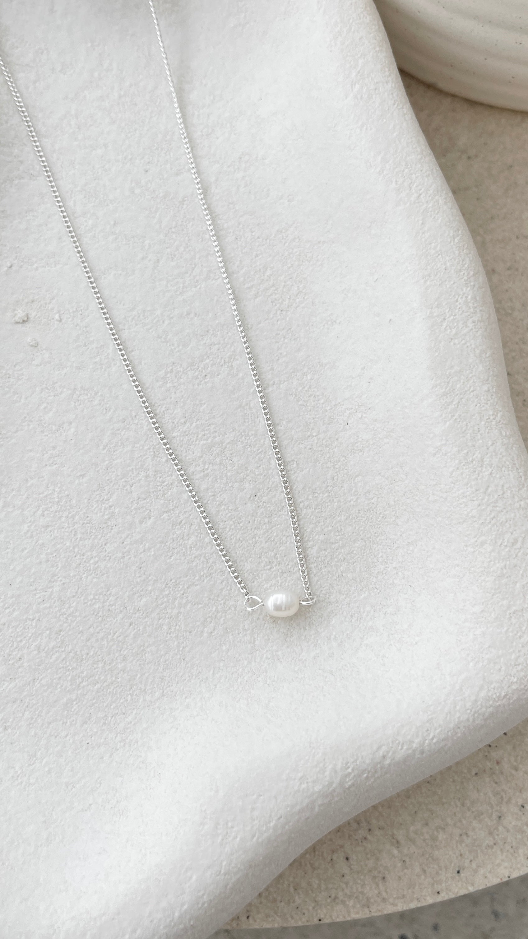 Elegant Kimmy Silver Pearl Necklace for Women - Perfect for Weddings, Parties & Special Occasions