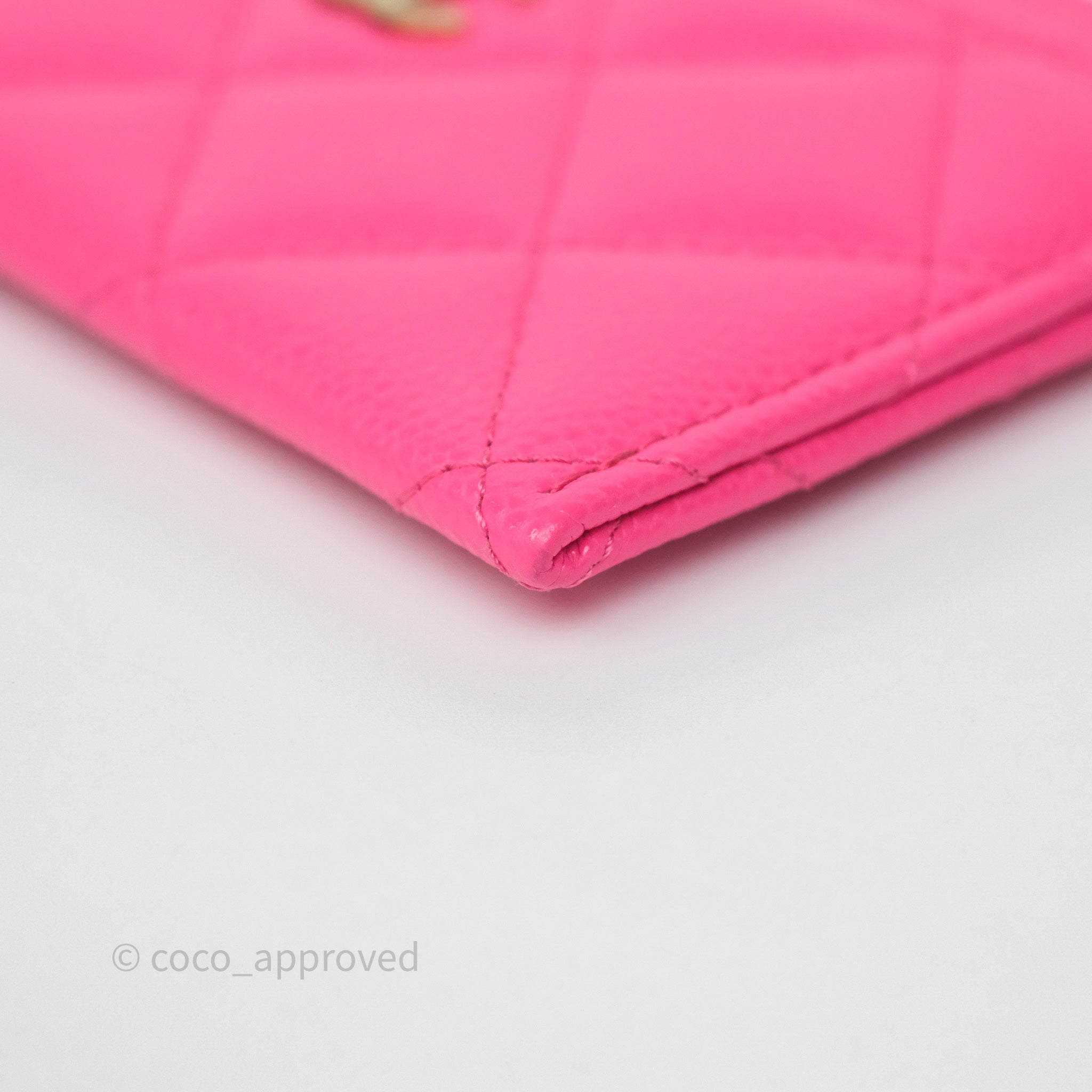 Chanel Classic Flap Card Holder in Pink Caviar Leather with Gold Hardware - Luxury Compact Wallet for Everyday Use & Gift Giving