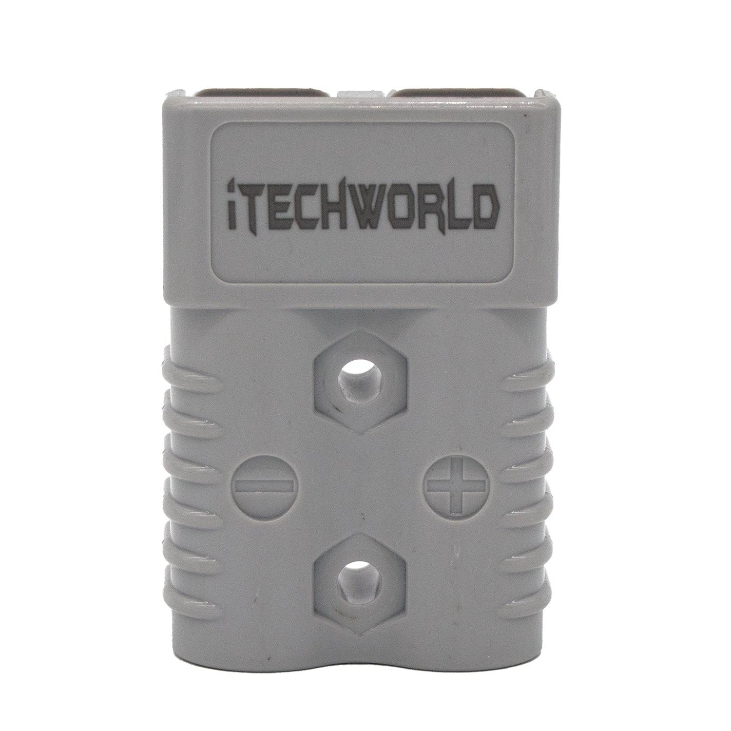 iTechworld 50A Anderson Plug - Heavy Duty Power Connector for RVs, Solar Systems, and Off-Grid Applications | Durable & Weatherproof Electrical Connector for Outdoor Use