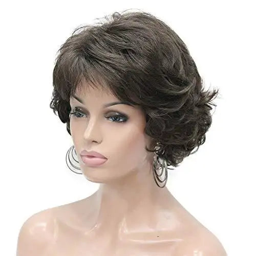 Short Layered Pre-Styled Synthetic Wig for Women - Heat Resistant & Natural Look - Perfect for Cosplay, Daily Wear & Special Occasions