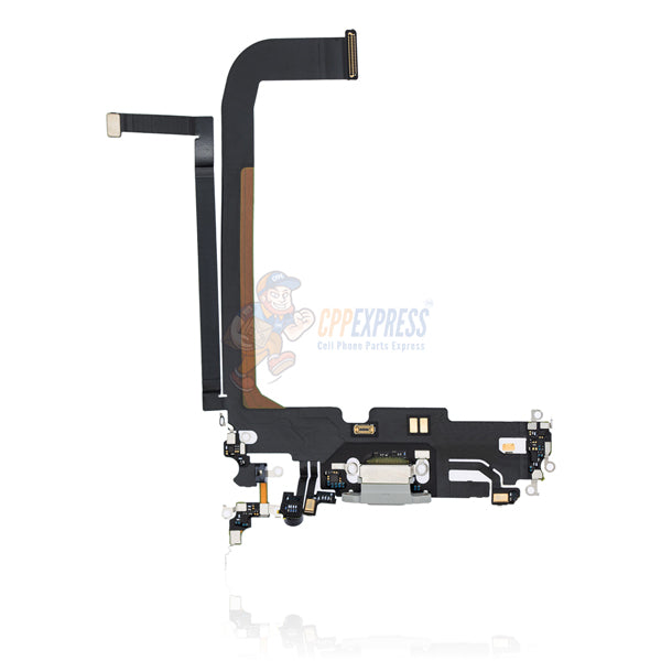 Original iPhone 13 Pro Max Charging Port Dock Connector Flex Cable Replacement - White | Fast Charging & Data Sync | Perfect for Home, Office & Travel Use