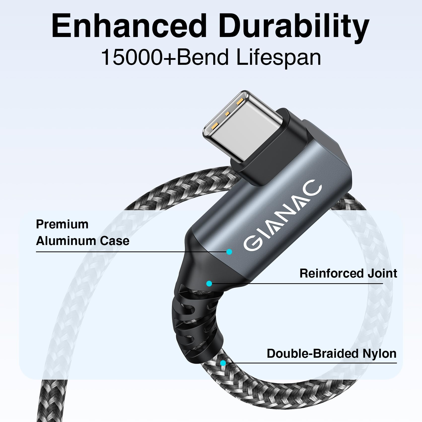 100W USB C to USB C Fast Charging Cable [0.3M] - 90 Degree Right Angle PD 5A Charger with LED Display - Compatible with MacBook Pro/Air, iPad Pro, iPhone 15, Huawei, Google Pixel & More - Perfect for Travel, Office & Home Charging