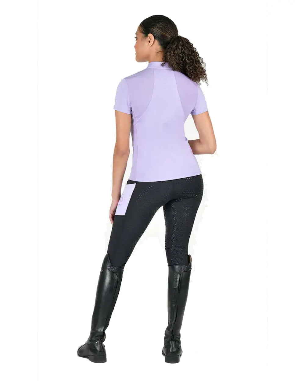 Dublin Tabby Women's Short Sleeve Equestrian Riding Shirt - Breathable & Comfortable for Horseback Riding, Training & Outdoor Activities