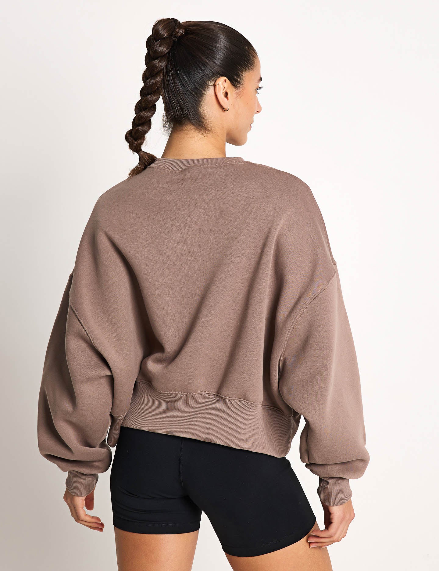 Phoenix Fleece Sweatshirt for Men & Women - Soft Mink Brown/Sail Sportswear - Gym, Running & Casual Wear