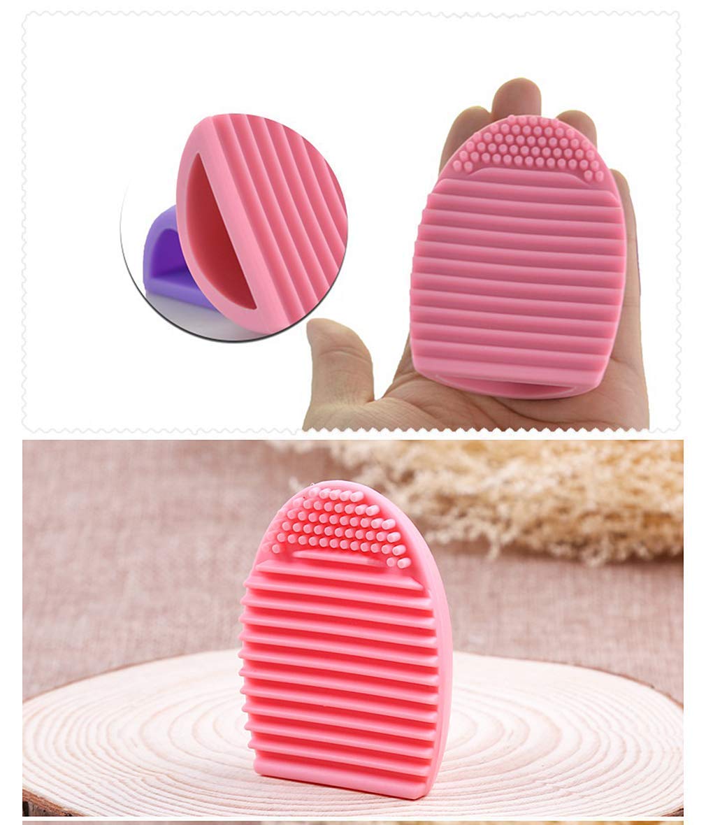 AVTY 3 Shape Makeup Blender Sponge Set with Foundation Brush - Professional Beauty Sponges for Liquid, Cream & Powder Cosmetics - Multi-Colored Makeup Sponges Kit for Flawless Blending & Contouring - Perfect for Daily Makeup, Professional Use & Travel
