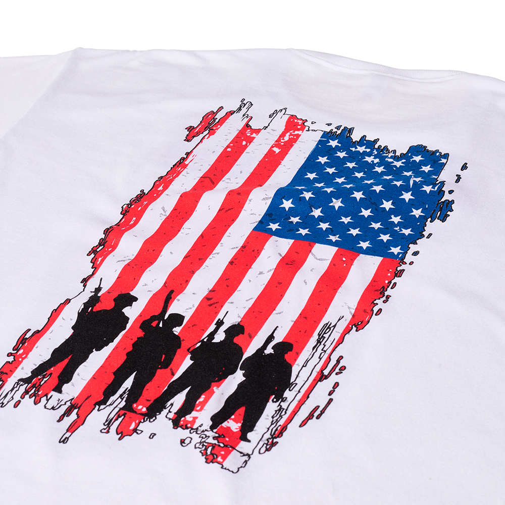 Doc's Diesel Freedom Isn't Free T-Shirt - Patriotic Graphic Tee for Men - Comfortable Cotton American Flag Shirt - Perfect for 4th of July, Veterans Day & Patriotic Events