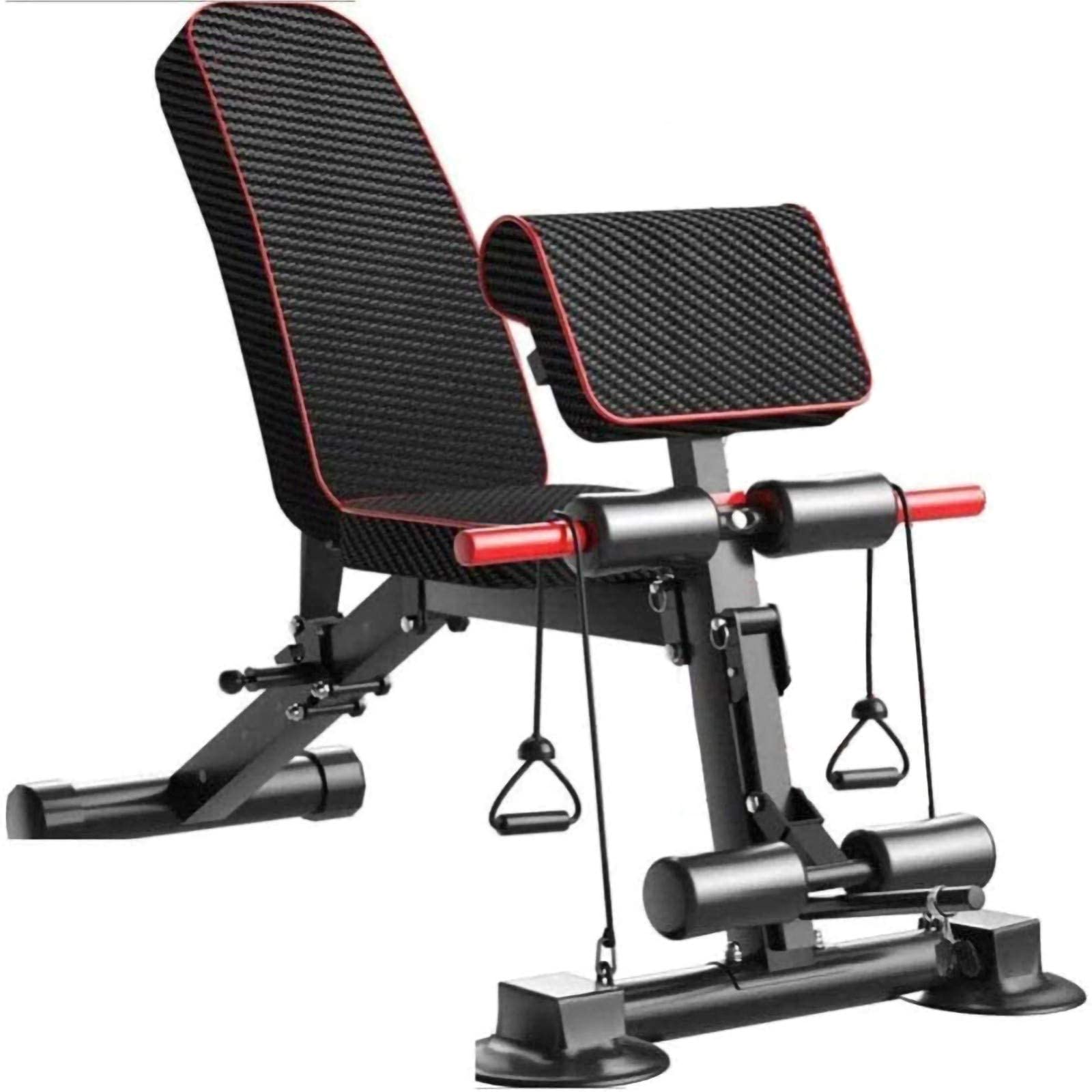 Adjustable Folding Dumbbell Stool & Weightlifting Bench for Home Gym - 300kg Capacity, Perfect for Sit-Ups, Strength Training & Fitness Workouts - Ideal for Small Spaces & Home Training