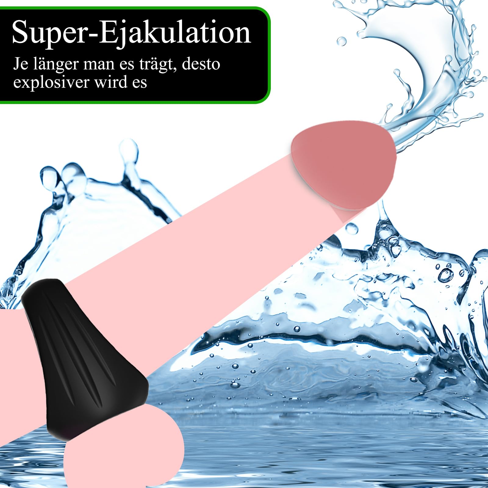 BDSMYOU Adjustable Silicone Penis and Testicle Rings for Men - 3 Pack Liquid Cock Ring Set, Stretchy Comfortable Cockring for Couples, Extreme Sex Toys (Black) - Enhance Pleasure and Stamina for Couples Play