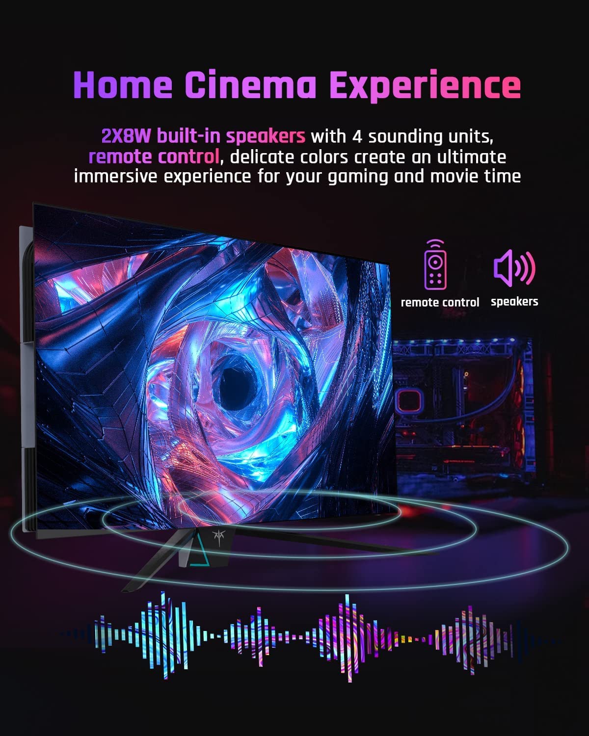 42 Inch 4K OLED Gaming Monitor - 3840x2160 UHD, 138Hz, 0.1ms Response, HDR, VESA Mount | DP1.4 & HDMI2.1 Ports, USB-C 90W Charging | Built-in Speakers | Perfect for PC, PS5, Xbox Gaming & Home Office Setup