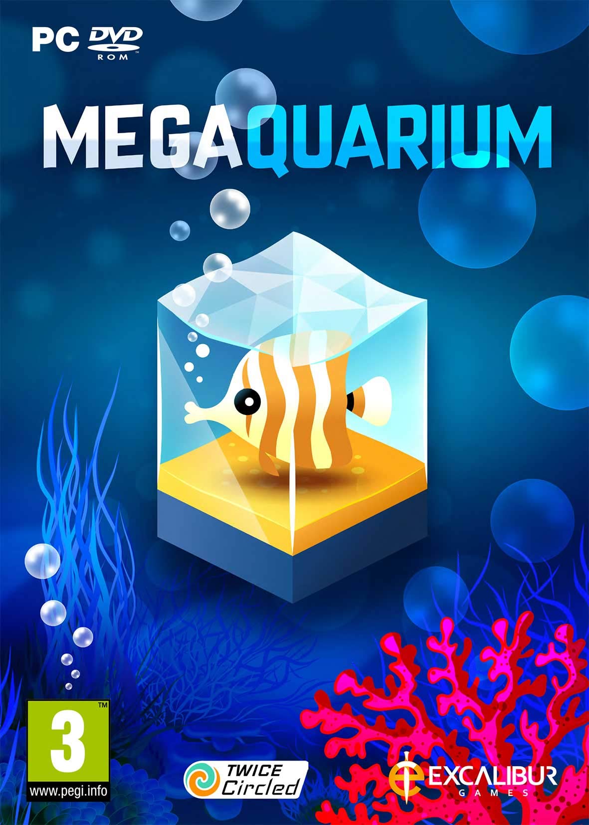 Megaquarium PC DVD Game - Build & Manage Your Dream Aquarium - Perfect for Simulation & Strategy Game Lovers | Play at Home or Office