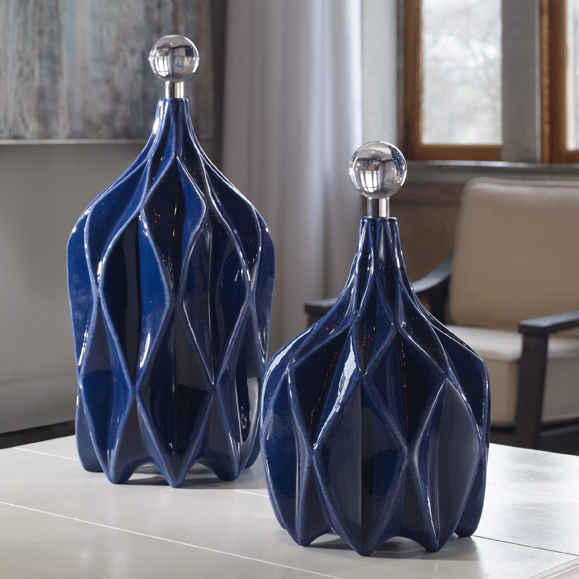 Modern Geometric Ceramic Vase - 17