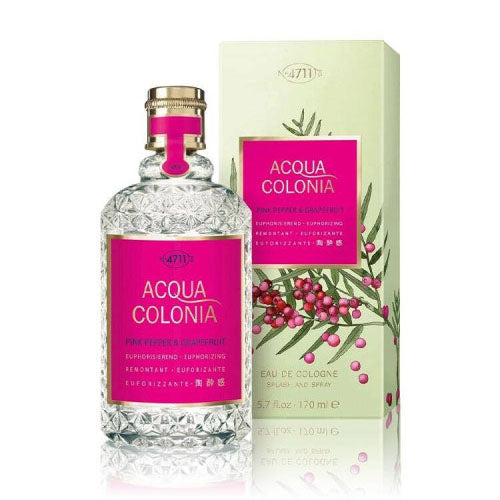 4711 Aqua Pink Pepper & Grapefruit Cologne - 170ml Unisex Eau de Cologne by 4711 | Fresh Citrus Floral Scent for Day & Night Wear, Office & Casual Occasions