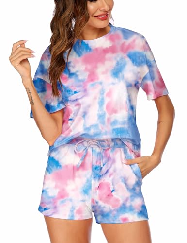 Blue Pink Tie Dye