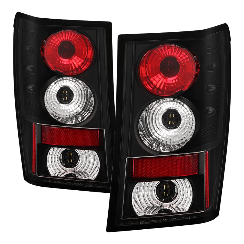 Spyder Auto 5005502 Euro Style LED Tail Lights - Black/Clear Smoke Lens - Compatible with [Vehicle Model] - Enhances Rear Visibility & Style for Night Driving