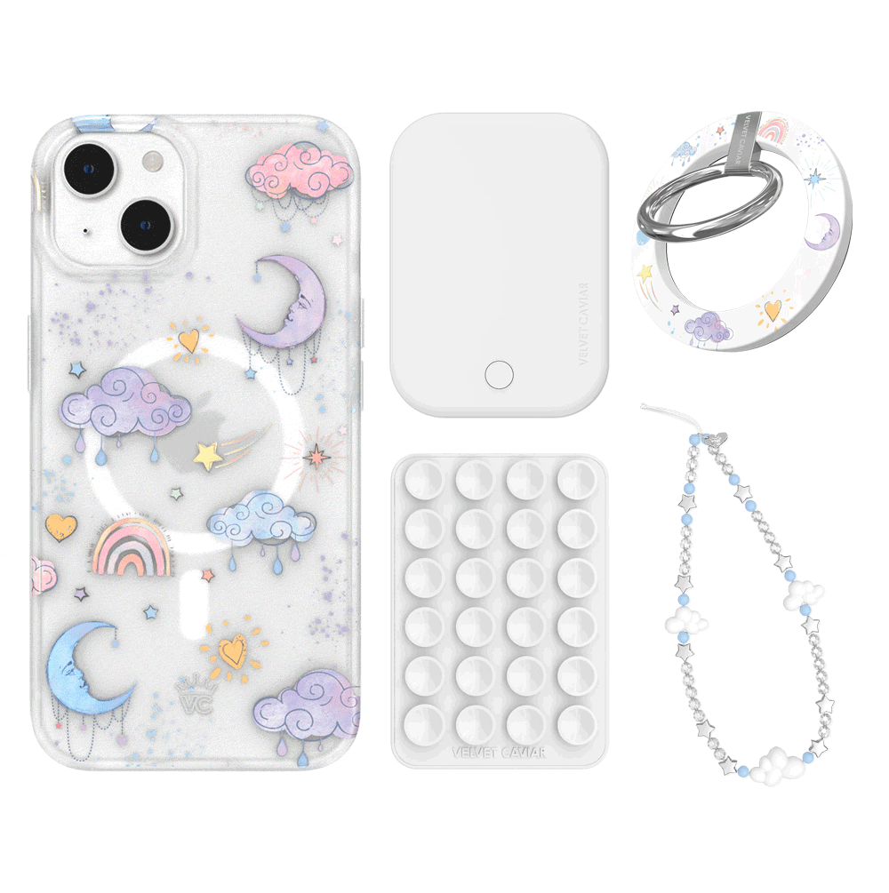 Sweet Dreams Frosted iPhone Case with Grip - Cute & Protective Phone Cover for iPhone 13/14/15 - Perfect for Daily Use, Travel & Work