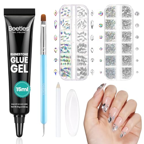 0 - Nail Art Glue & Rhinestones Set