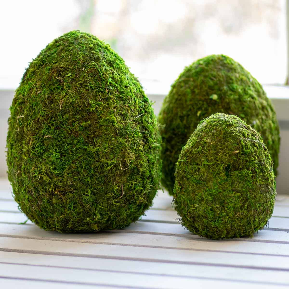 Royal Standard Moss Egg Decor - Green (10 Pack) | Easter Table Centerpiece, Spring Home Decor, DIY Craft Projects