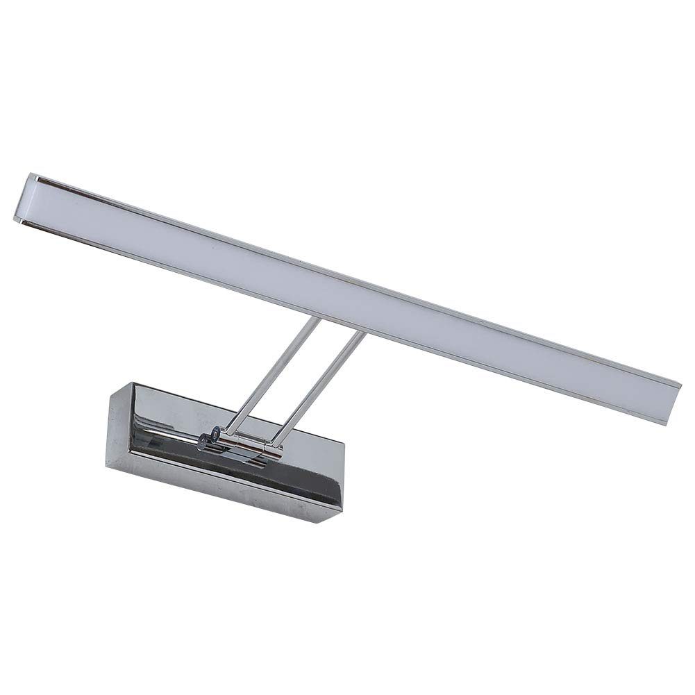 12 Inch 6W LED Vanity Light Fixture - Chrome Stainless Steel Bathroom Wall Sconce with 6000K White Light - Perfect for Mirror Front Wall Lighting in Bathrooms & Dressing Rooms
