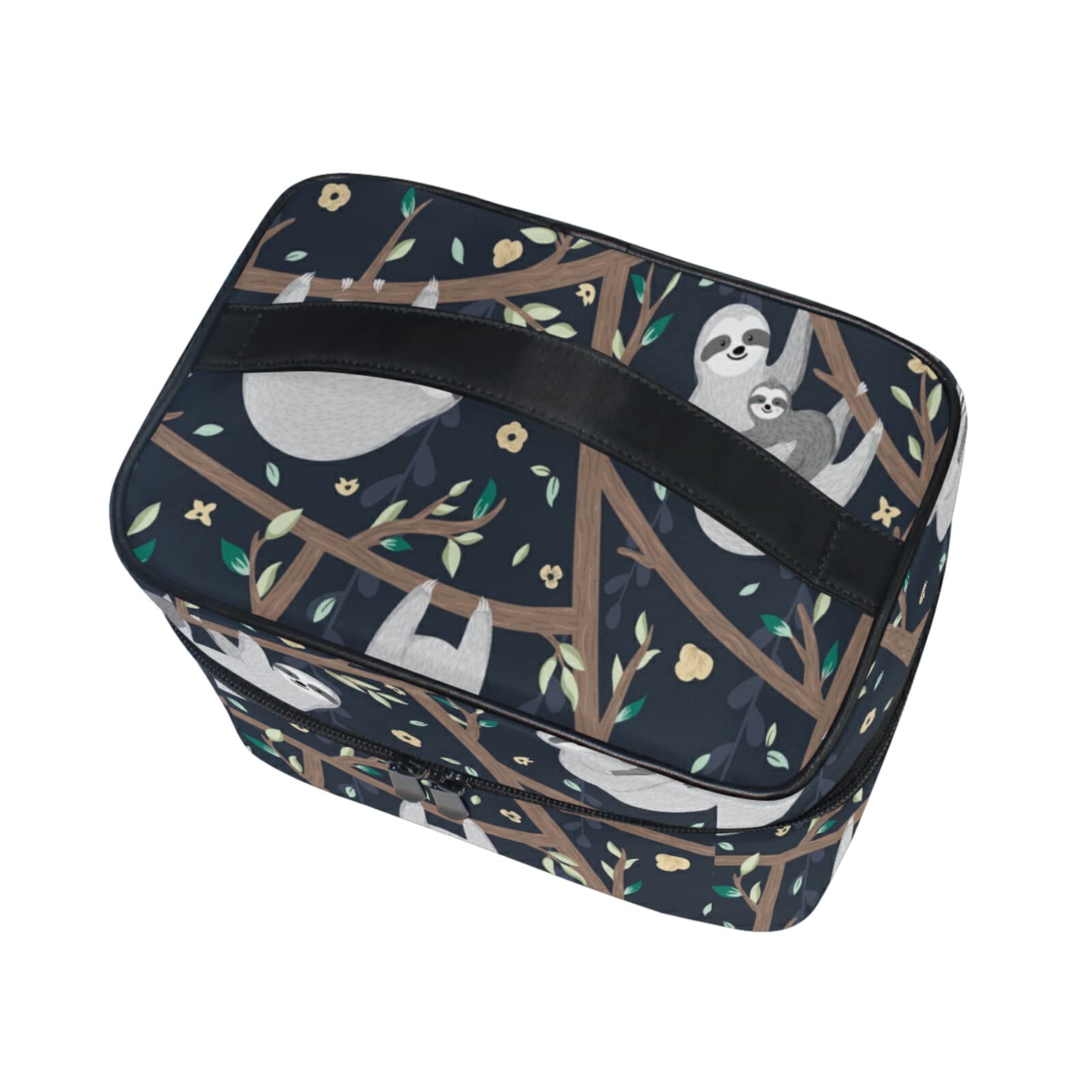 Adorable Baby Flower Sloth Makeup Bag for Women - Waterproof Cosmetic Organizer & Travel Toiletry Case - Perfect for Travel, Gym, and Daily Beauty Essentials Storage