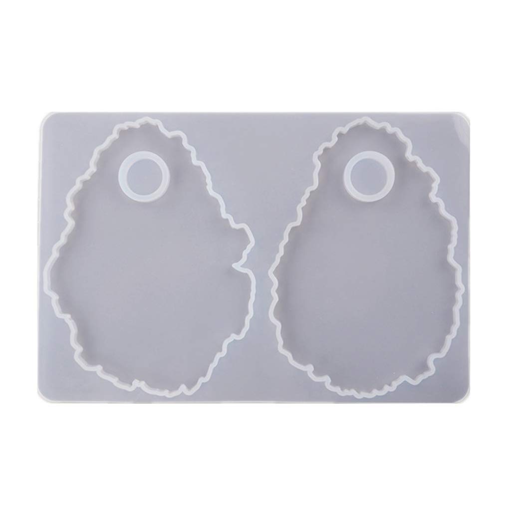 SupremeLife DIY Silicone Molds for Resin Casting - Irregular Round Cosmetic Makeup Palette Spatula Tools - Perfect for Epoxy Art, Jewelry Making & Nail Art Designs