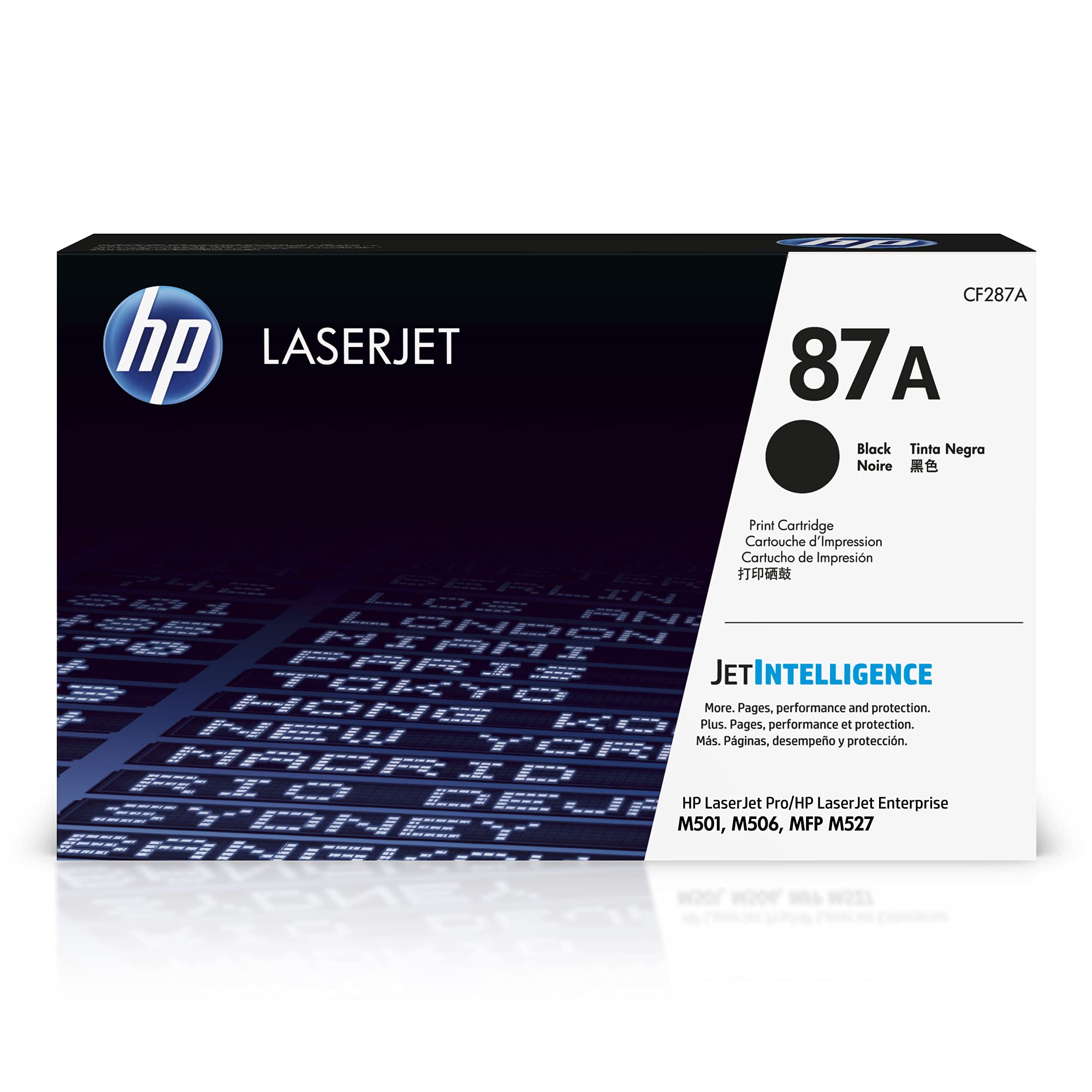 Original HP 87A Black Toner Cartridge (CF287A) - Compatible with HP LaserJet Enterprise M506/M527 & Pro M501 Series - High Yield Printing for Office & Home Use