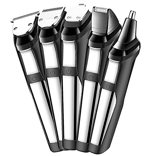Professional Hair Clipper & Grooming Kit - Waterproof All-in-One Hair Trimmer for Men with Beard, Nose, Ear & Eyebrow Trimmer Attachments - Perfect for Home Haircuts, Body Grooming & Personal Care