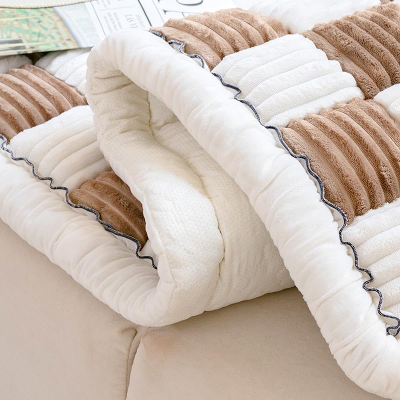 Soft & Funny Fuzzy Pet Couch Cover for Dogs & Cats - Blue Gray Sofa Protector 23.6 x 63 Inches - Perfect for Living Room Furniture Protection & Pet Comfort