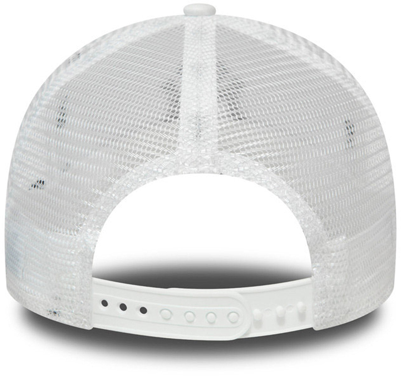 New York Yankees New Era Essential A-Frame White Trucker Hat - Adjustable Snapback Cap for Baseball Fans, Streetwear & Casual Outfits