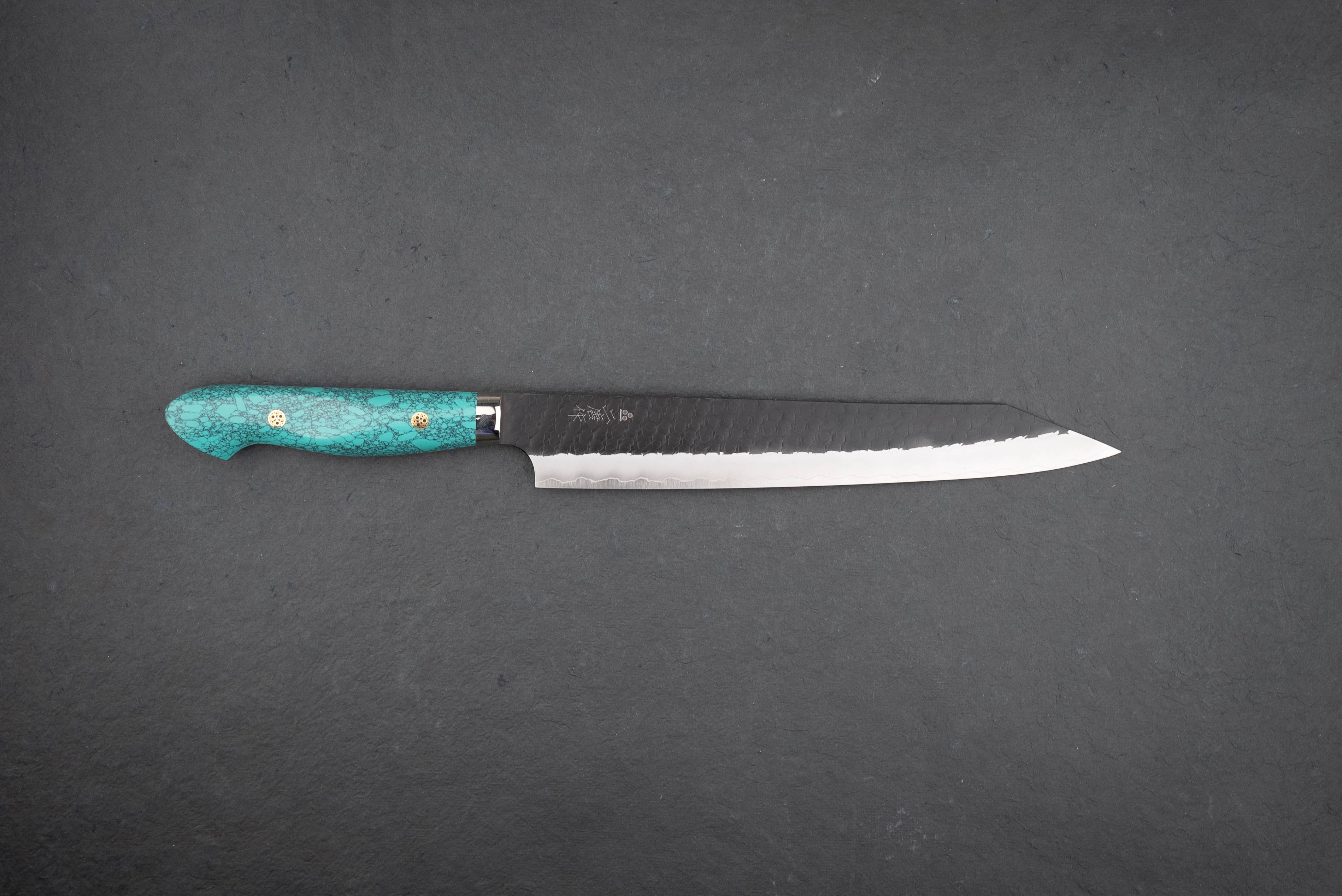 Nigara SG2 Kurouchi Tsuchime Western Kiritsuke Sujihiki Knife 255mm - Premium Japanese Steel Chef Knife for Slicing Meat, Sushi & Vegetables - Perfect for Professional Chefs & Home Cooking