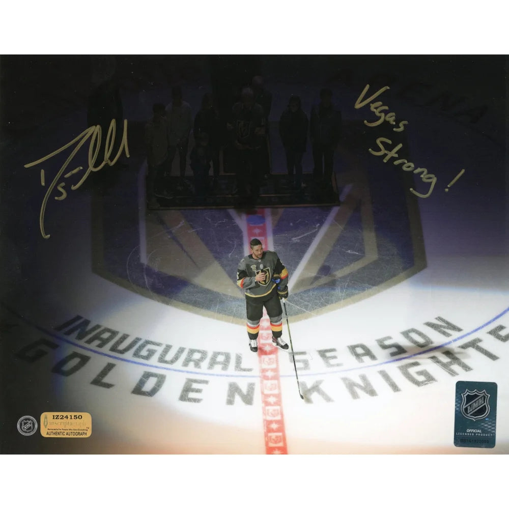 Deryk Engelland Autographed Vegas Golden Knights 8x10 Photo with COA - Inscribed 