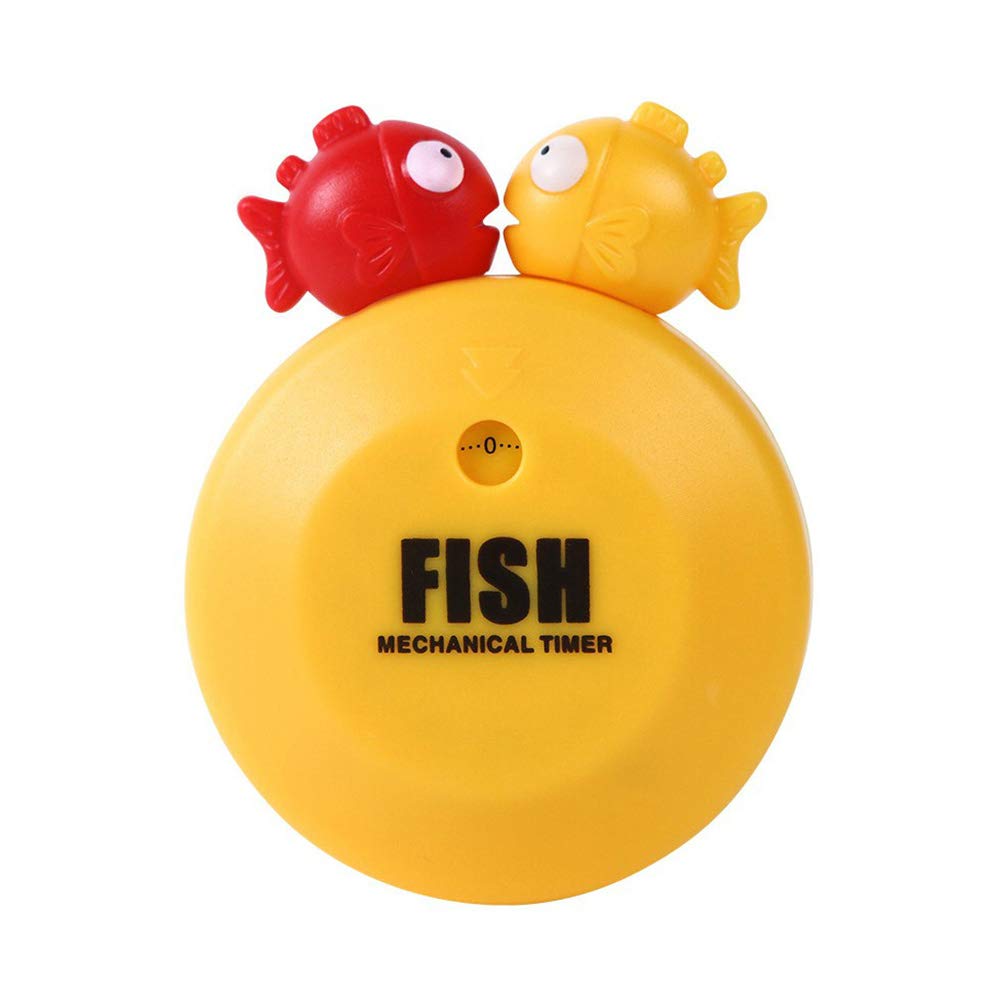 1PC Cute Cartoon Bubble Fish Kitchen Timer - No Battery Needed for Baking, Cooking & Home Use | Perfect Baking Gift for Kids & Adults