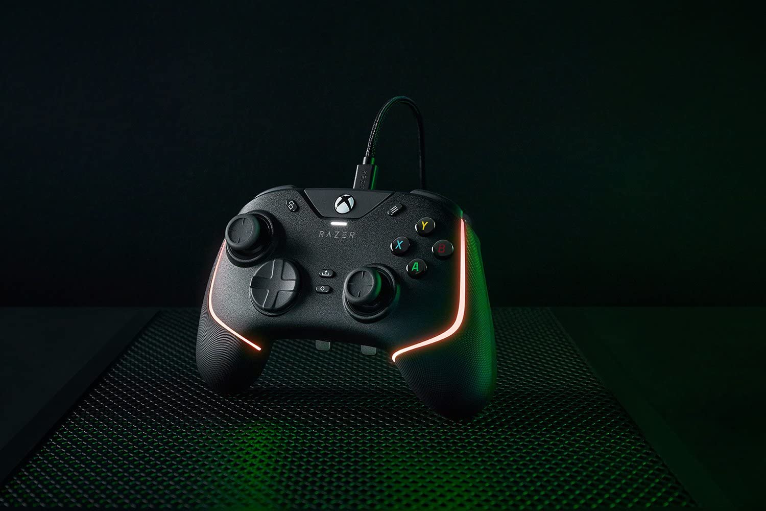 Razer Wolverine V2 Chroma - Fully Customizable Xbox Series X|S Controller with RGB Lighting (6 Multi-Function Buttons, Interchangeable Thumbstick Caps, Hair Trigger Mode) - Black - Perfect for Competitive Gaming, FPS, and Esports Tournaments