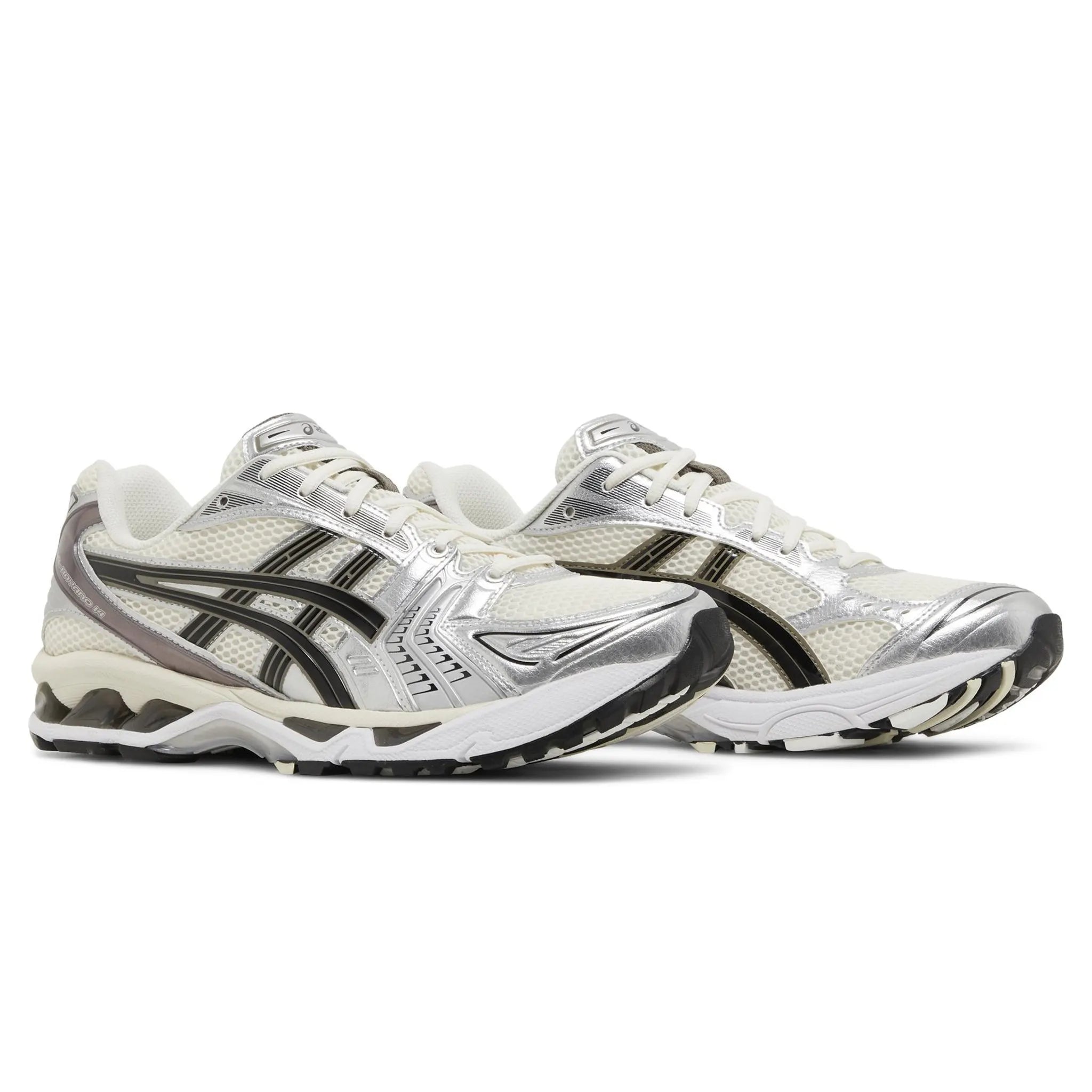 ASICS Gel Kayano 14 Running Shoes for Men - Cream Black Metallic Plum Colorway - Lightweight Cushioned Sneakers for Jogging, Gym Workouts & Everyday Wear