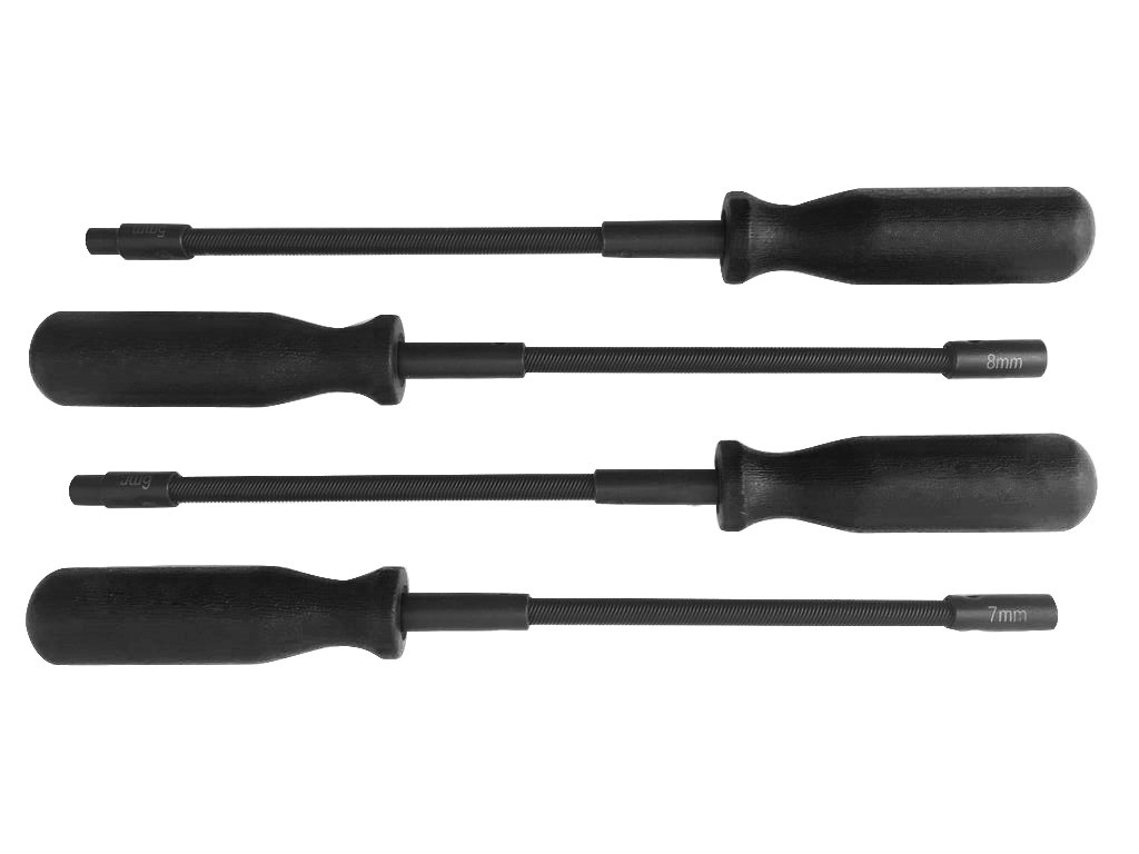 CTA Tools 1051 Flex Nut Driver Set (4-Piece) - Professional Automotive & DIY Nut Driver Kit for Tight Spaces & Hard-to-Reach Fasteners