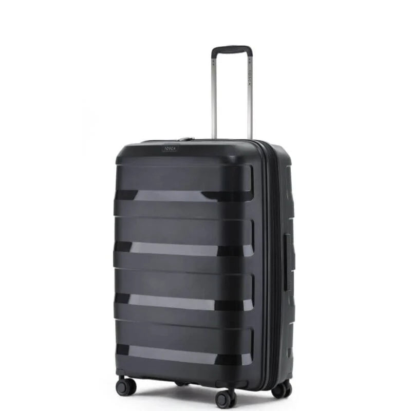Tosca COMET 3-Piece Luggage Set (29in, 25in, 20in) Black Suitcases - Perfect for Travel, Business Trips & Family Vacations