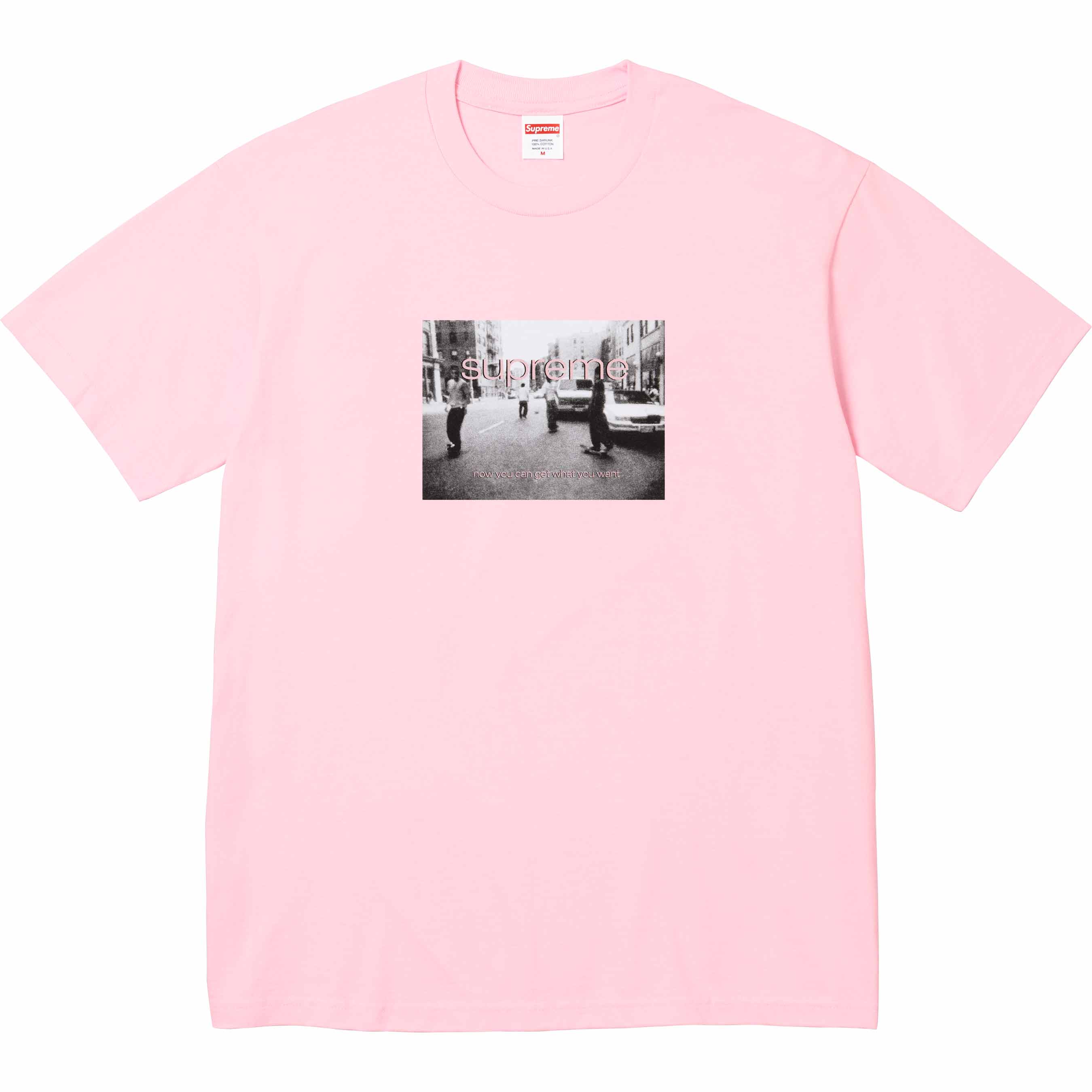 Supreme Crew 96 Cotton T-Shirt for Men - Soft Pink Casual Tee - Streetwear Fashion for Everyday Wear & Urban Outfits