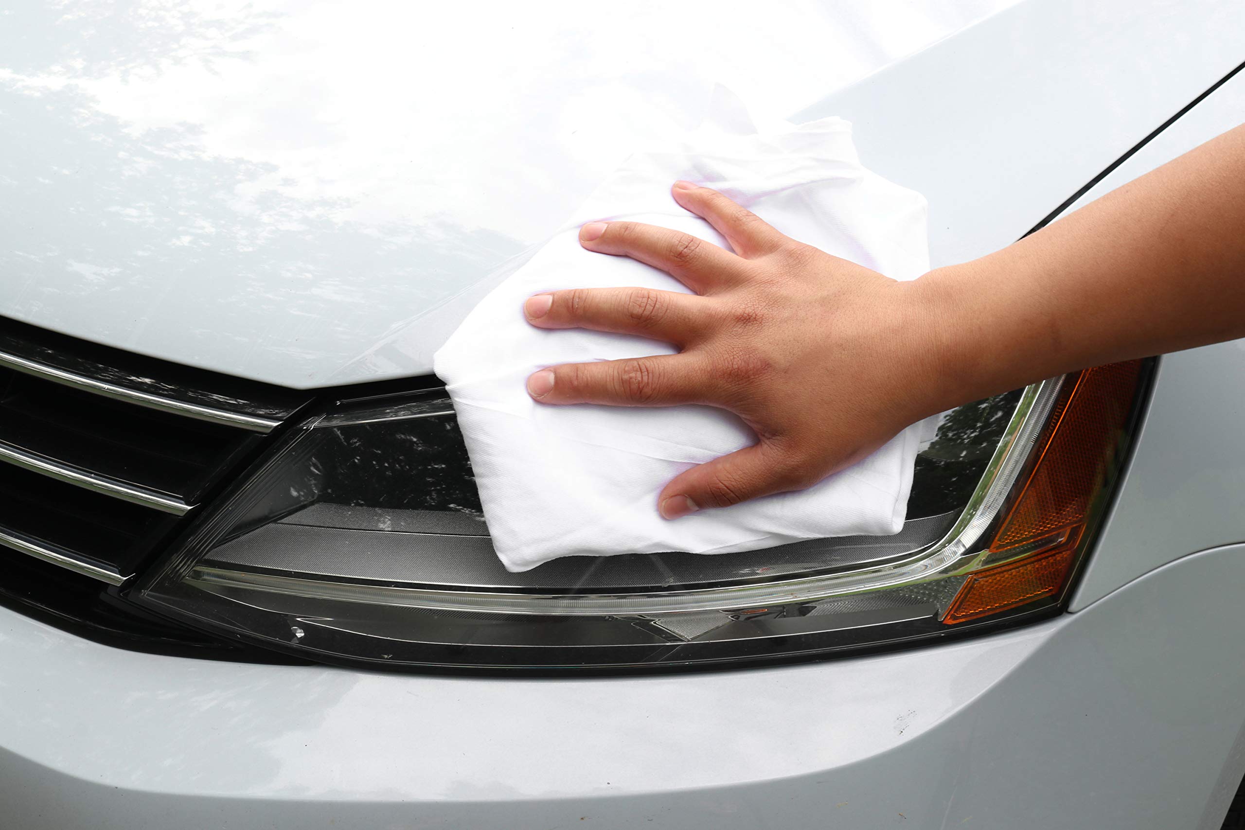 Arkwright W43 Premium Cotton T-Shirt Rags - 25 lb Bulk Box | Ultra-Soft Lint-Free Cleaning Cloths for Streak-Free Polishing & Scratch-Free Surfaces | Professional Grade Wiping Towels for Painting, Staining & Auto Detailing | Ideal for Home, Workshop & Industrial Cleaning