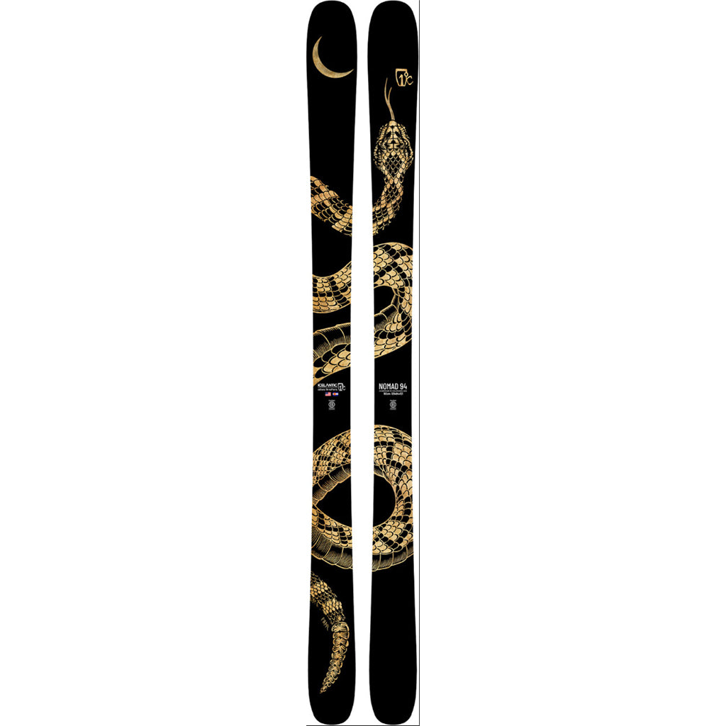 Icelantic Nomad 94 Skis for Men 2025 - All-Mountain Freeride Skis for Powder & Groomed Runs | Perfect for Backcountry & Resort Skiing Adventures