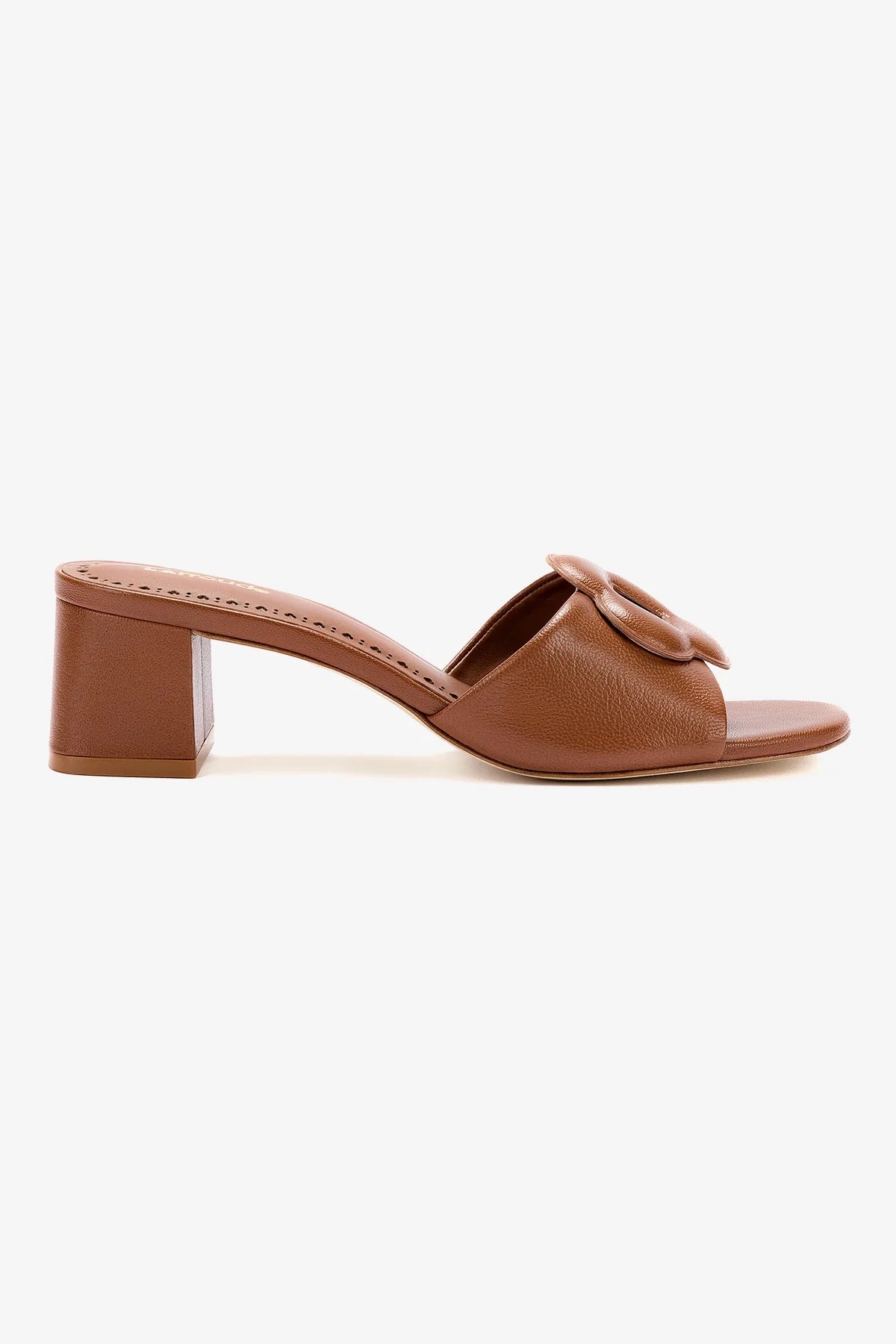 Flora Mule Women's Slip-On Shoes in Caramel Leather - Comfortable & Stylish Loafers for Casual Wear, Office, and Everyday Outfits