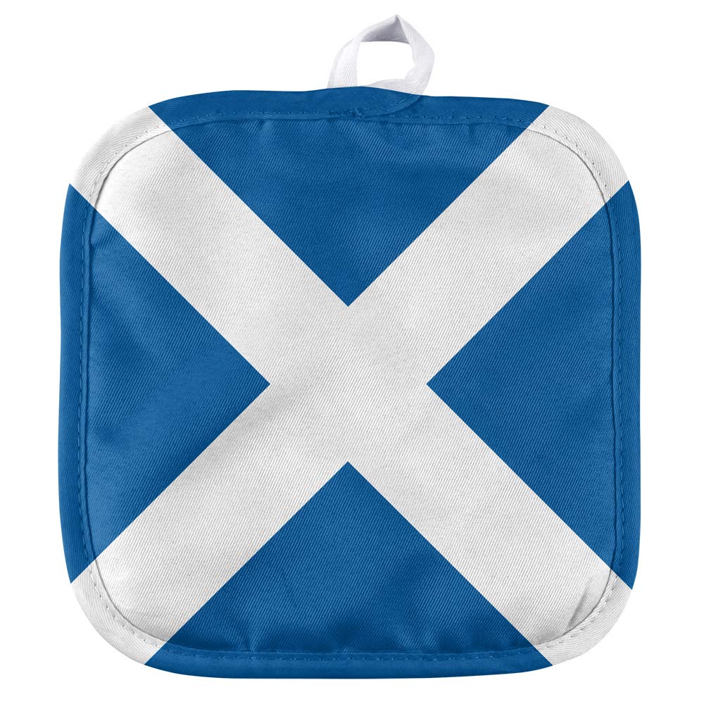 Scotland Flag Oven Mitt & Pot Holder Set - Heat Resistant Kitchen Gloves for Cooking, Grilling, BBQ - Perfect for Indoor & Outdoor Use, Scottish Pride Home Decor