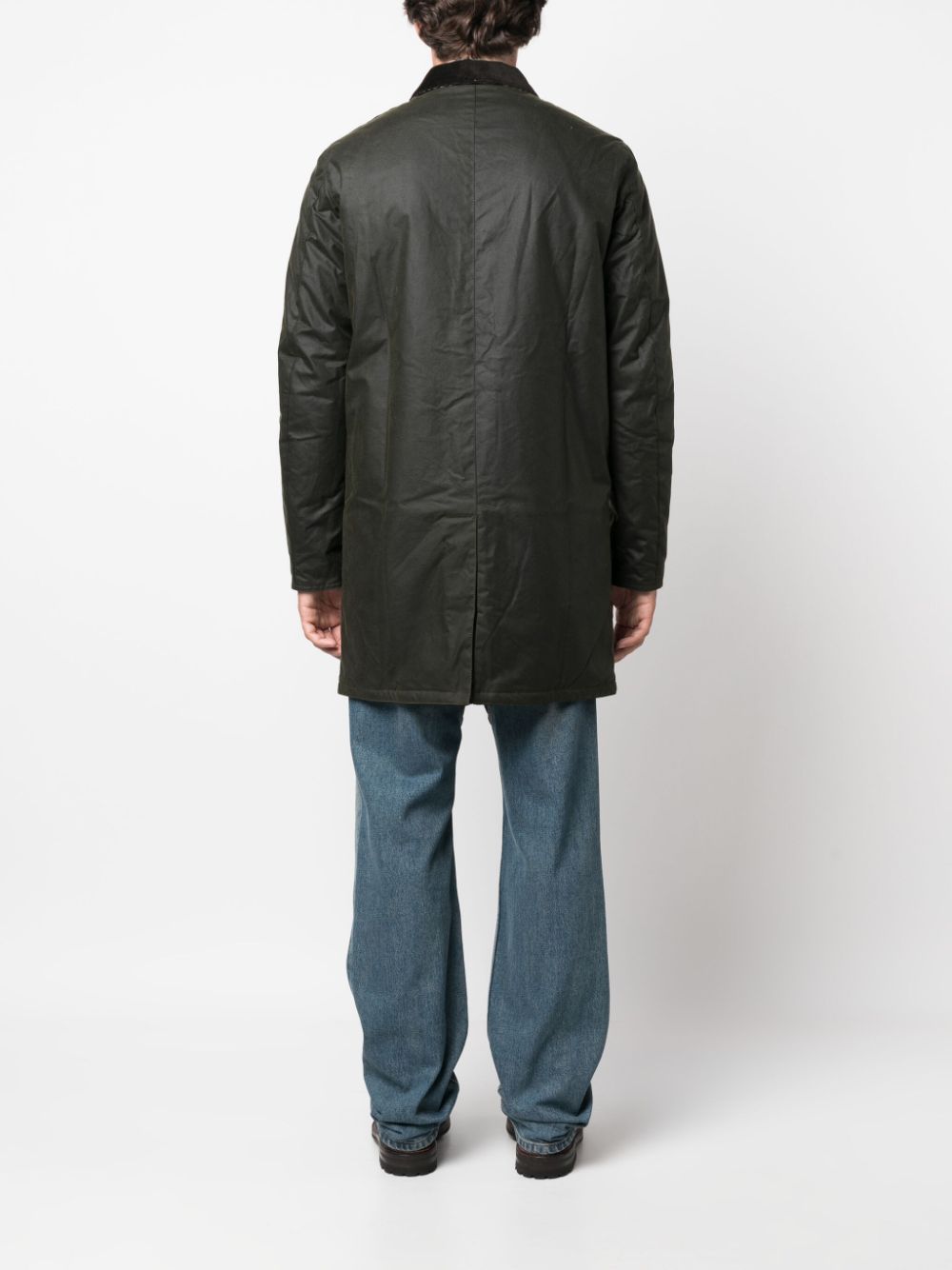 Barbour Green Waxed Cotton Jacket for Men & Women | Waterproof & Windproof Outdoor Coat | Perfect for Hiking, Hunting & Countryside Adventures