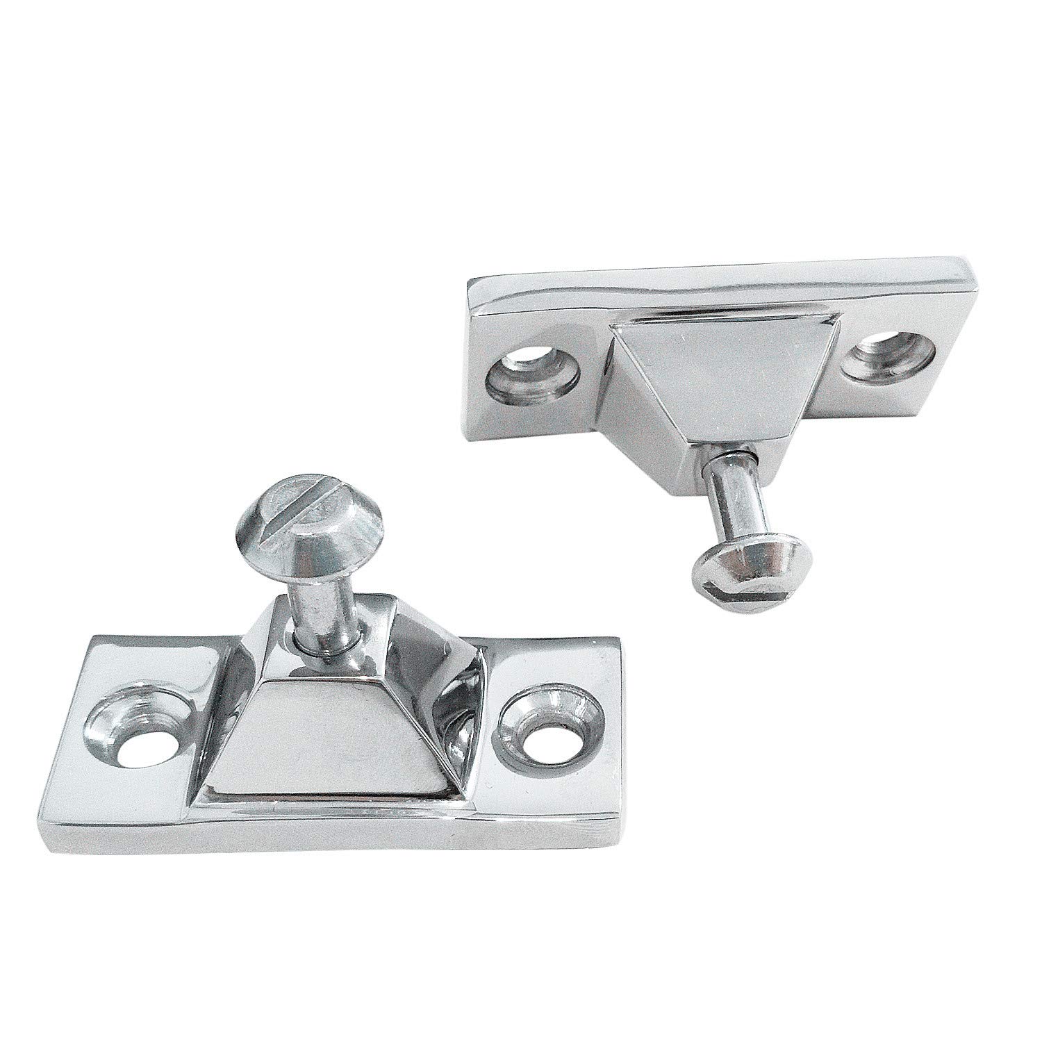 Premium 316 Stainless Steel Marine Grade Deck Hinge - Side Mount, Heavy Duty & Corrosion Resistant (Pack of 2) for Boat, Dock & Outdoor Furniture Applications