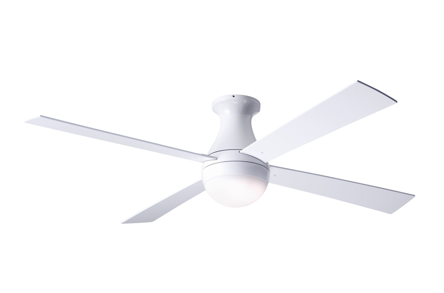Modern Fan Co Bal Fm Gw 42 Wh 652 005 - 42 Inch White Ceiling Fan with Remote Control & LED Light for Living Room, Bedroom, or Patio