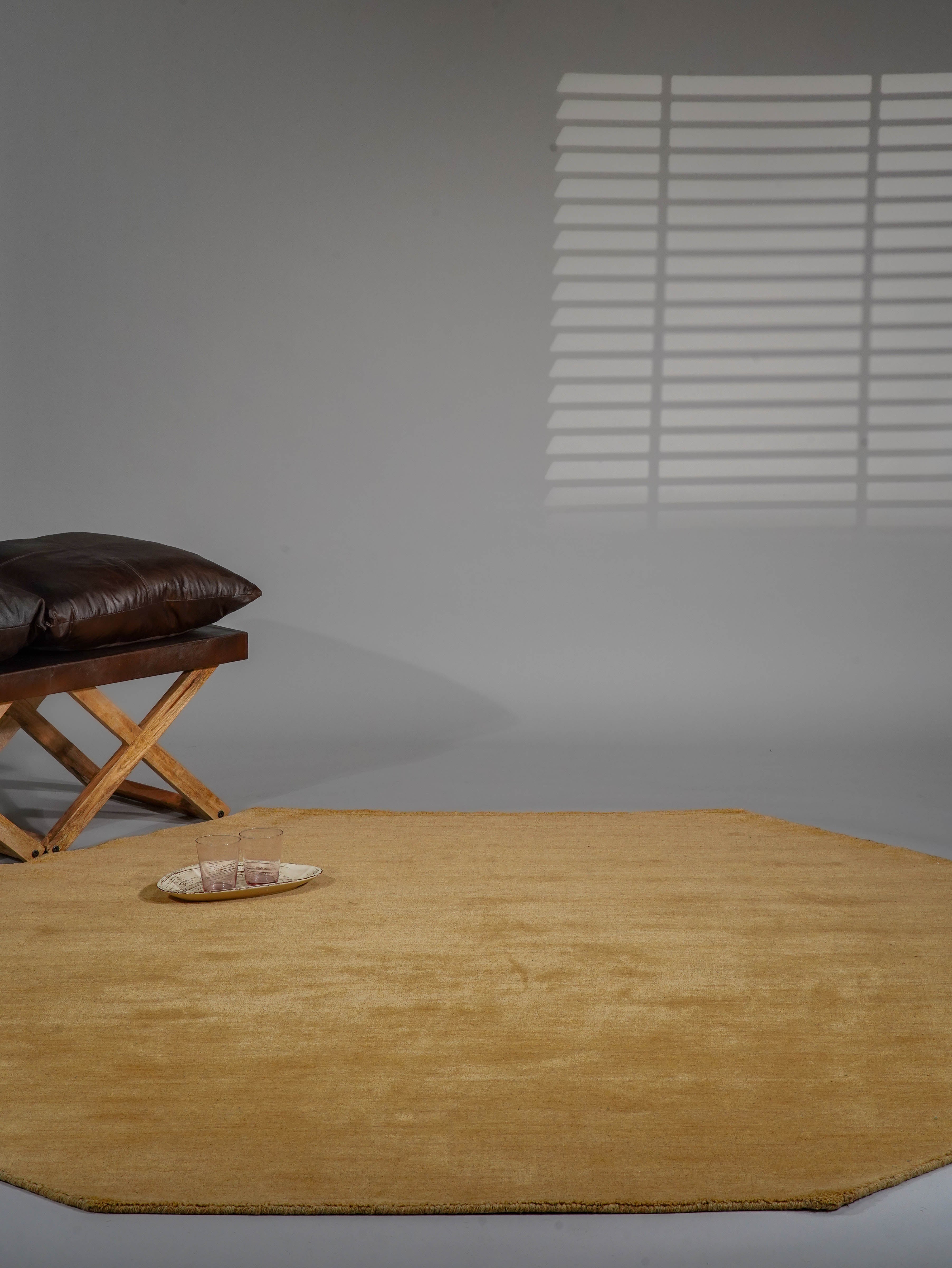 Silken Premium Hand Knotted Wool Rug - Soft & Durable Handmade Area Carpet for Living Room, Bedroom, Dining Room Decor