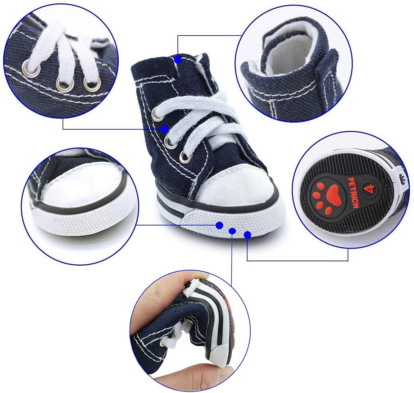 **Waterproof Dog Shoes for Small & Large Dogs - Non-Slip Pet Boots for Outdoor Walking, Running & Hot Pavement - 4PCS Puppy Sneakers for All Seasons (Ideal for Hiking, Snow & Rough Terrain)**