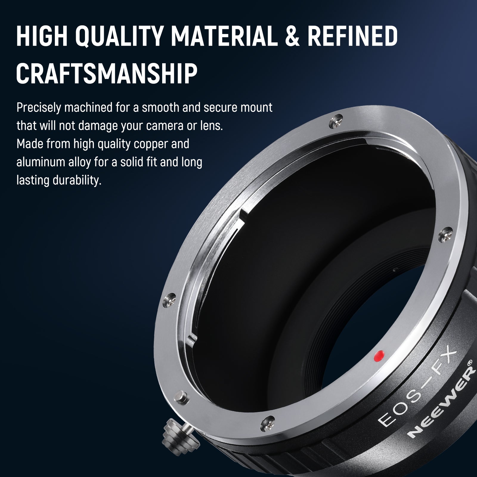 NEEWER EF FX EF-S to Fujifilm X Mount Adapter - Compatible with Canon EF/EF-S Lenses on Fujifilm X Series Cameras for Photography & Videography