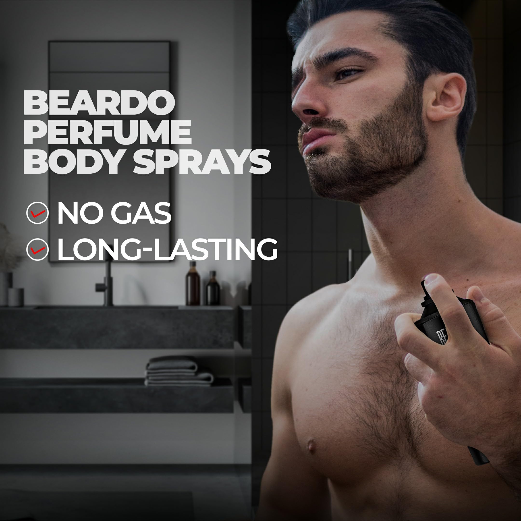 Beardo Whisky Smoke & Bourbon Perfume Body Spray for Men - 2 Pack Long Lasting Spicy Woody Oudh Cologne | Romantic Date Night Deodorant | Fresh Masculine Scent | Perfect Valentine's Day Gift for Husband & Boyfriend | Great for Night Out, Special Occasions & Gifting